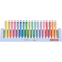STABILO swing cool – Evidenziatore – Desk-Set – 18 Colori Assortiti 8 NEON + 10 Pastel
