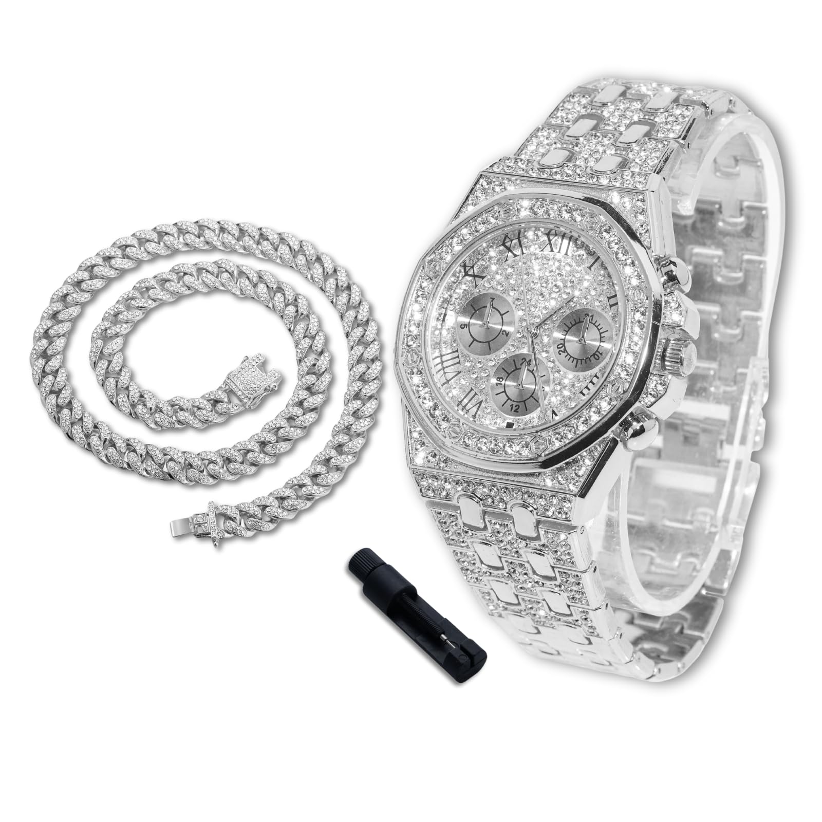 Reloj con diamantes ajustable para muñecas pequeñas de adolescentes 8