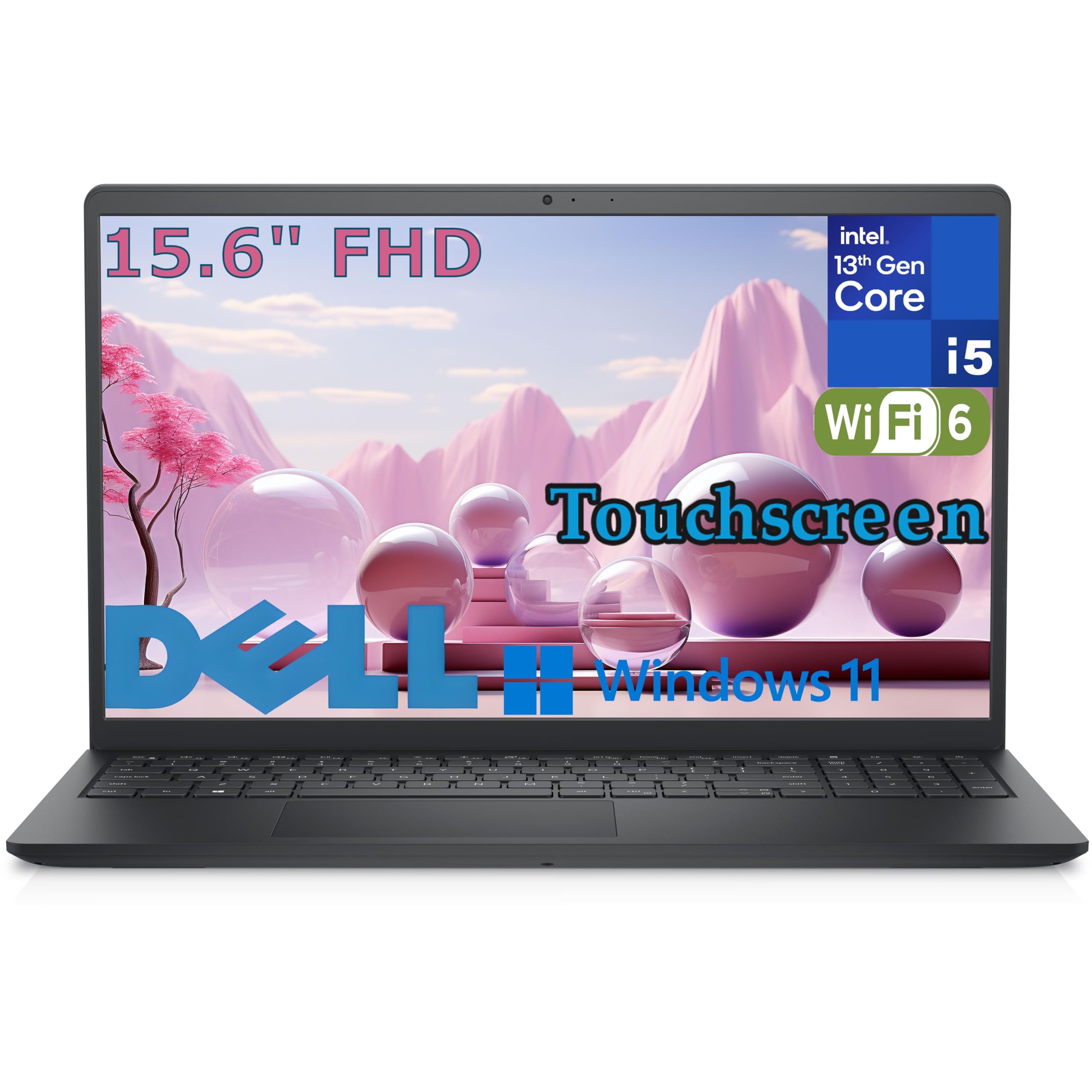 Touchscreen 15.6" FHD Laptop Computer for Business and Home Study, 13th Intel 10-Core i5-1334U, 16GB DDR4 RAM, 1TB PCIe SSD, WiFi 6, Bluetooth, Numeric Keypad, Windows 11 Home