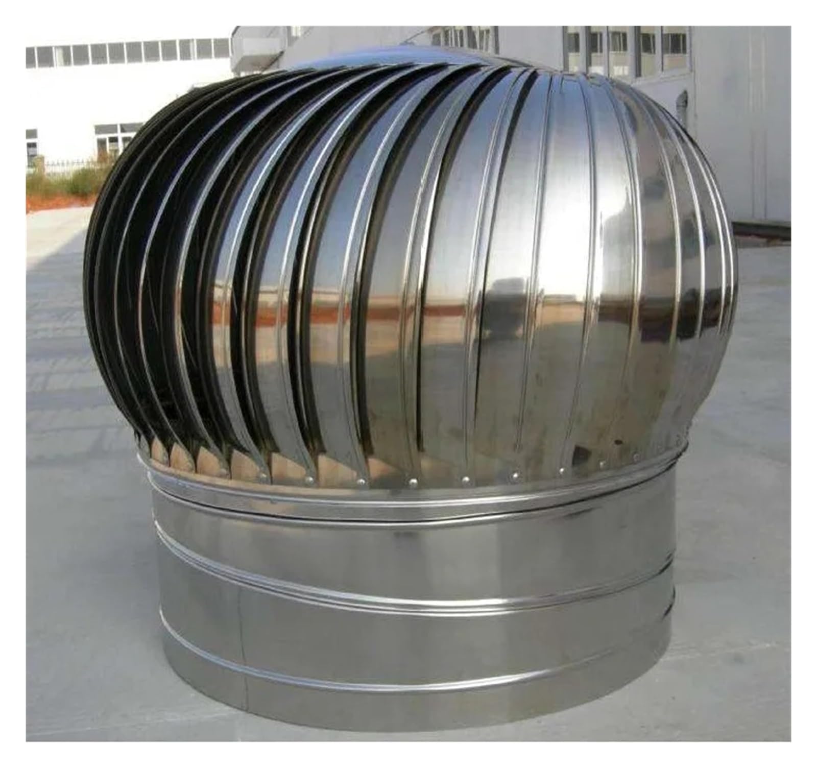 Roof Round Air Turbines Ventilator Mounted Attic 4 6 8 10 12 16 20 24 Inch, Chimney Spinner Cowl 304 Stainless