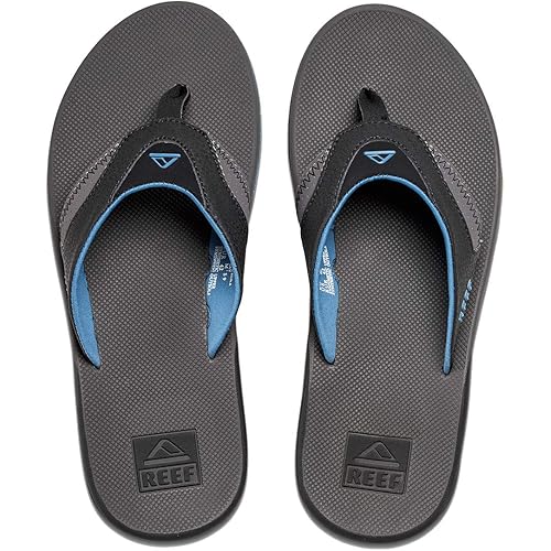 REEF Fanning Men's Bottle Opener Flip Flop, Arch Support, Durable Outsole, Water Friendly