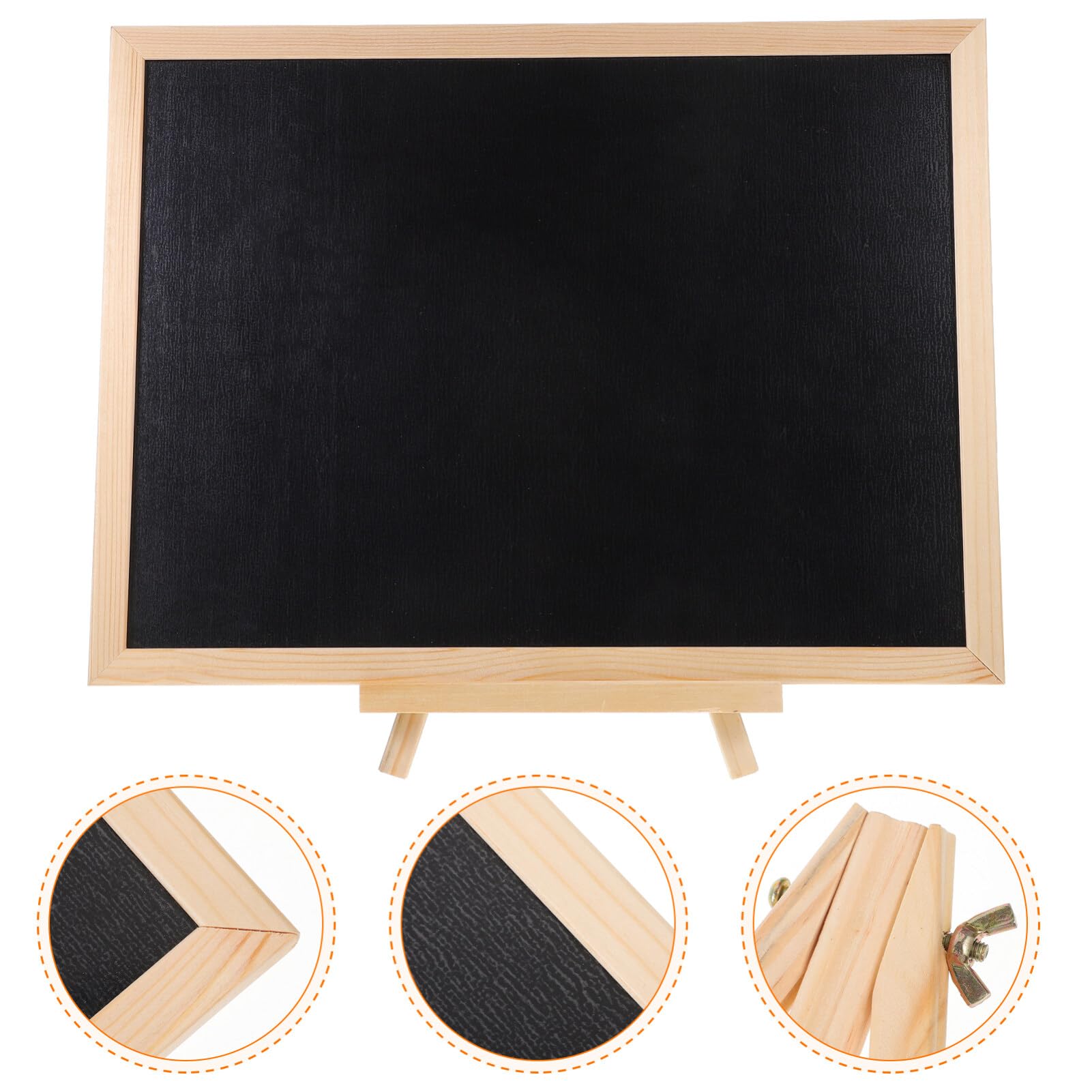 Pizarra Pequeña de Corcho Negro con Soporte, 1 Juego