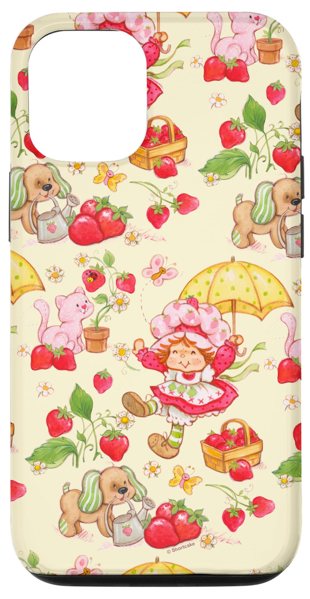 iPhone 14 Strawberry Shortcake & Pets Vintage Retro Logo Case