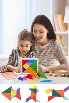 hyd Ah ap Tangram Zeka Geli im E itici Oyuncak Mini Boy 7X7 Cm  ok Renkli