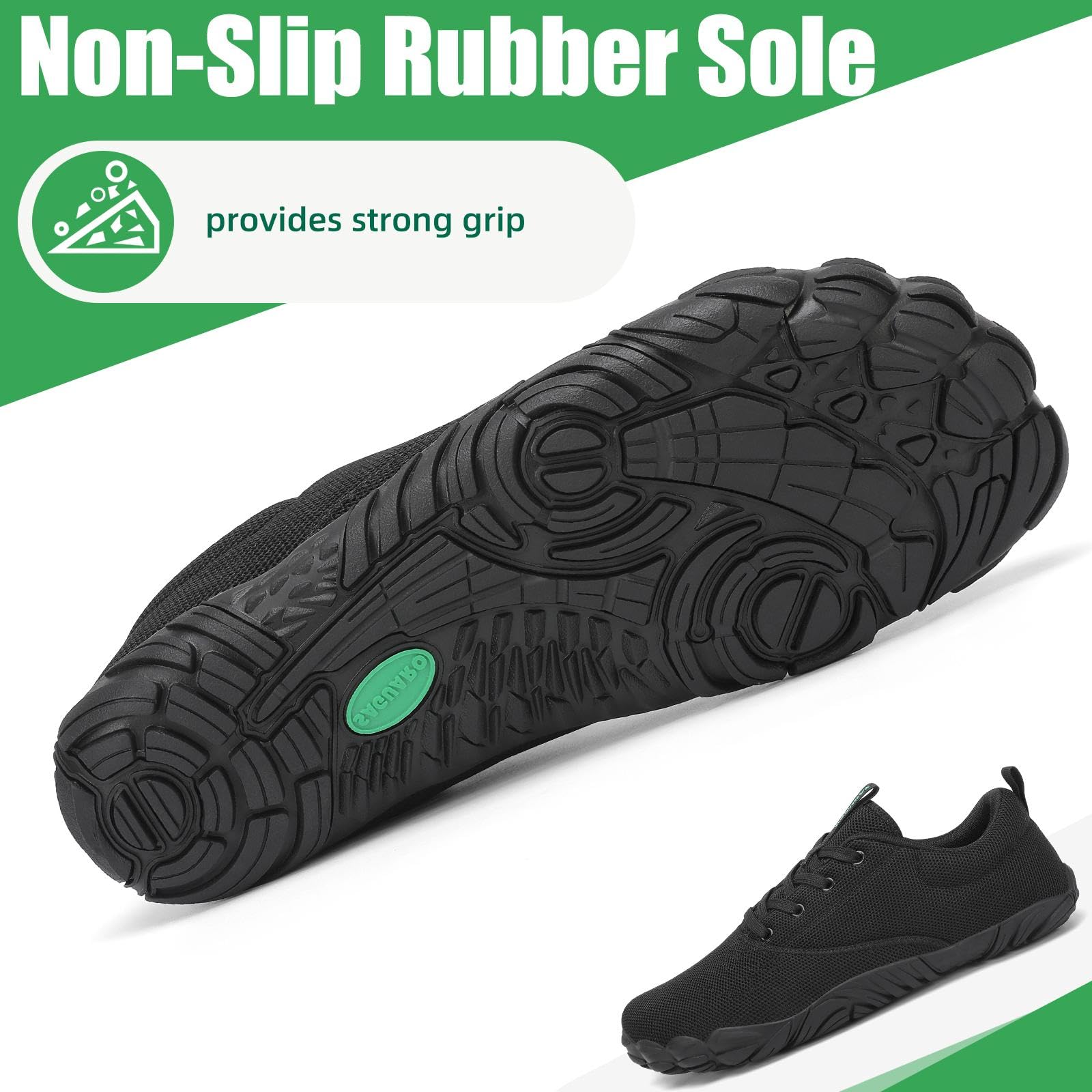 SAGUARO Unisex lekkie i antypoślizgowe minimalistyczne buty barefoot, rozmiary 36-48