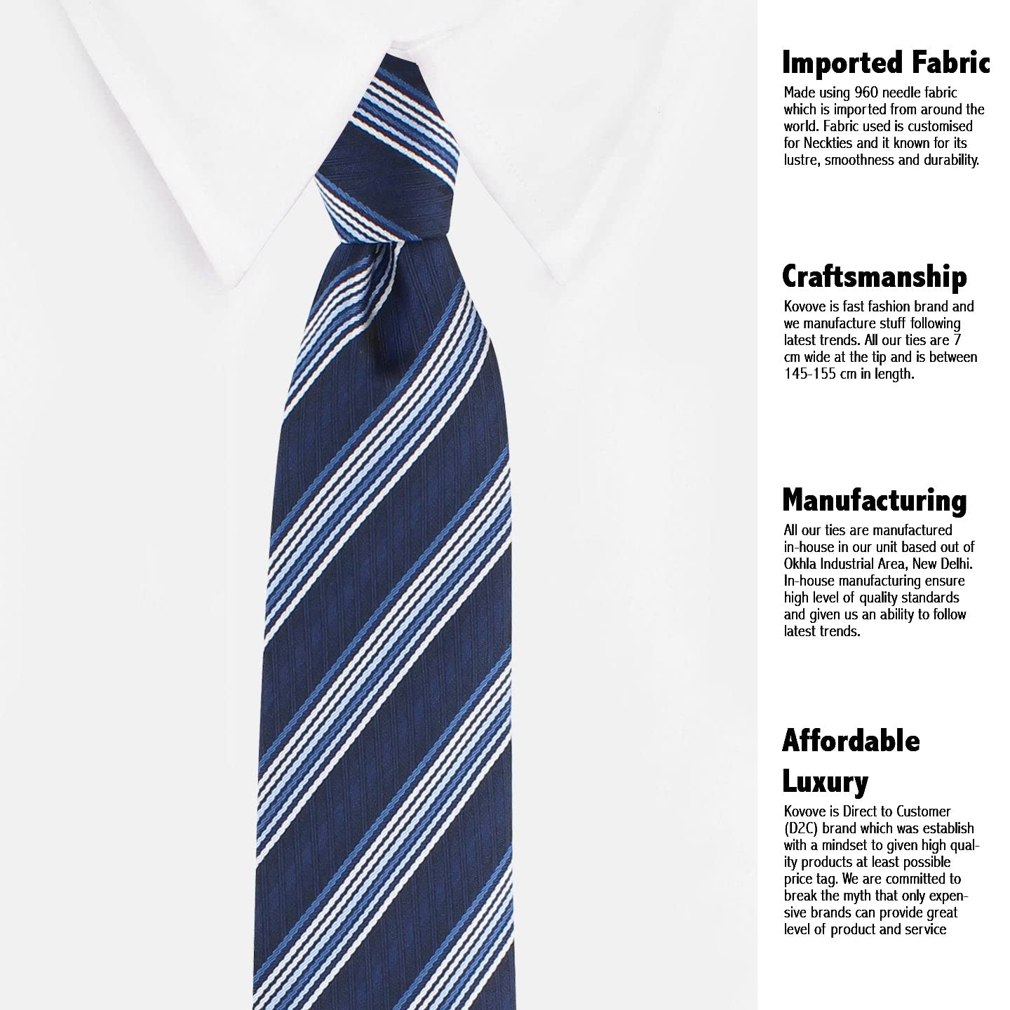 Kavove The Pleasing Striped Maroon Gift Box For Men - Image 5 thumbnail