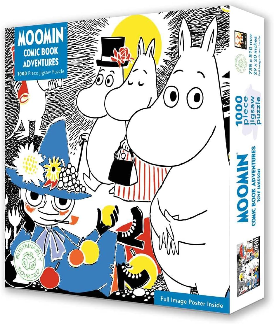 Adult Sustainable Jigsaw Puzzle: Moomin: Comic Strip, Book One: 1000-pieces. Ethical, Sustainable, Earth-Friendly image 3