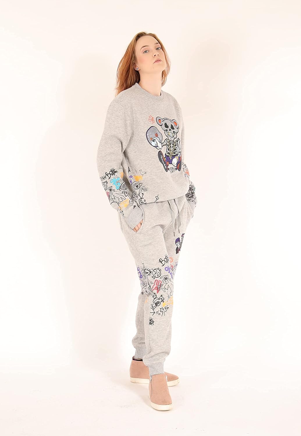 SCREENSHOT Mens Hip Hop Premium Classic Fit Urban Fleece Pants - Street Fashion Sweatpants Ribbed Wasteband with Drawstring : Clothing, Shoes & Jewelry