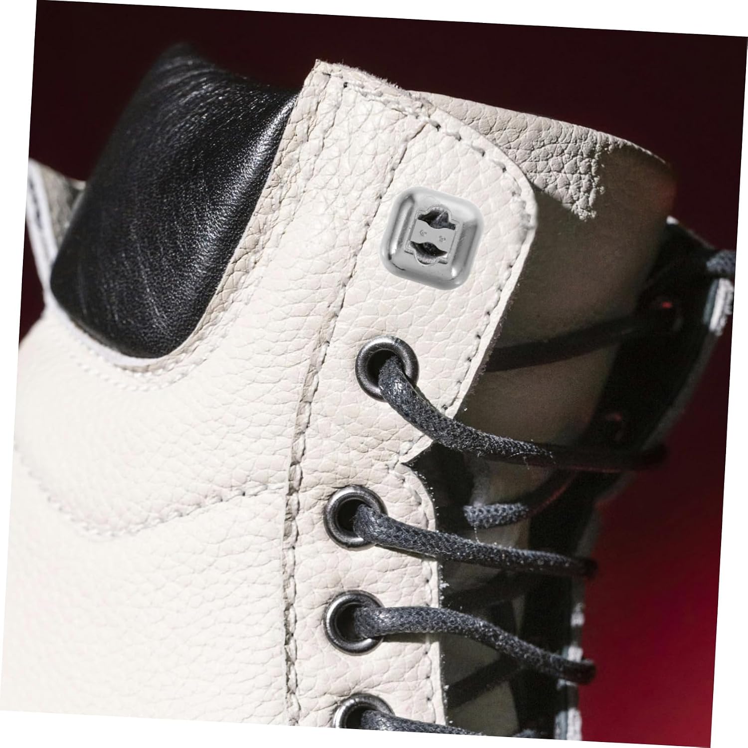 Ipetboom Ribbon Laces for Shoes 8pcs Shoelace End Tips Metal Shoe Eyelets Locking Clips No Need to Tie for Casual Formal Footwear