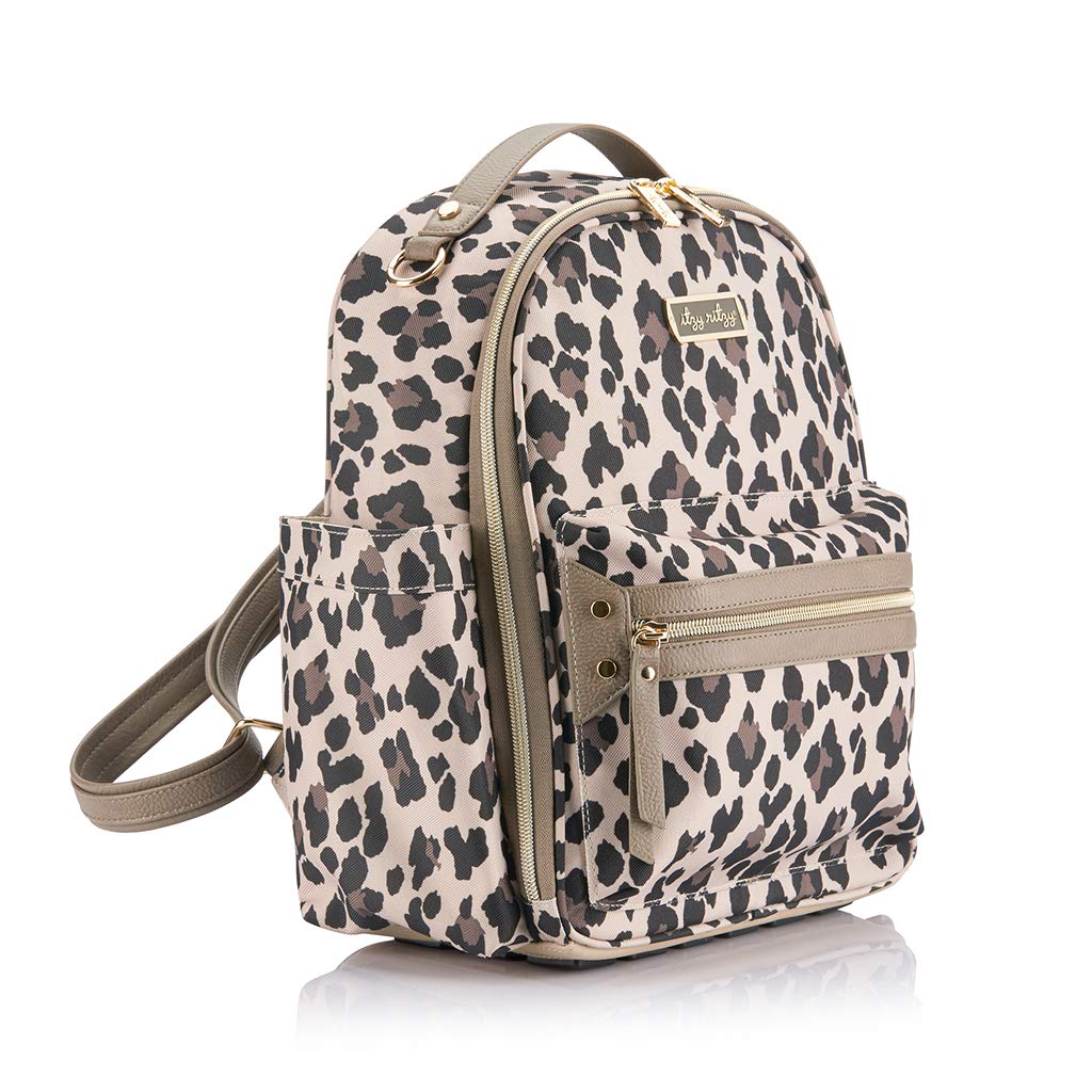 leopard backpack diaper bag