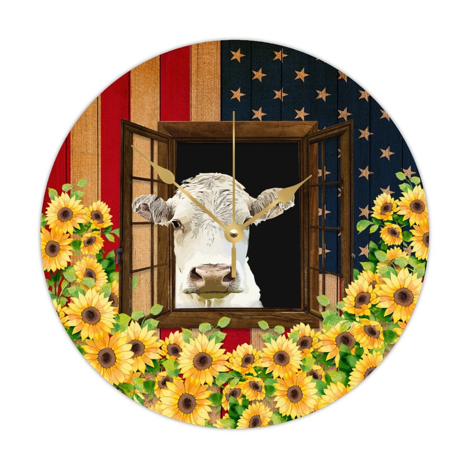 Horloge murale drapeau américain : sublimez votre salon avec le style USA