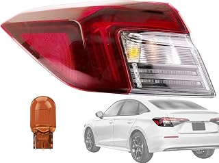 KAP Replacement for Outer Tail Lamps 2025 Civic Sedan Driver Left Side with Bulb Included 33550T56A01 HO2804132