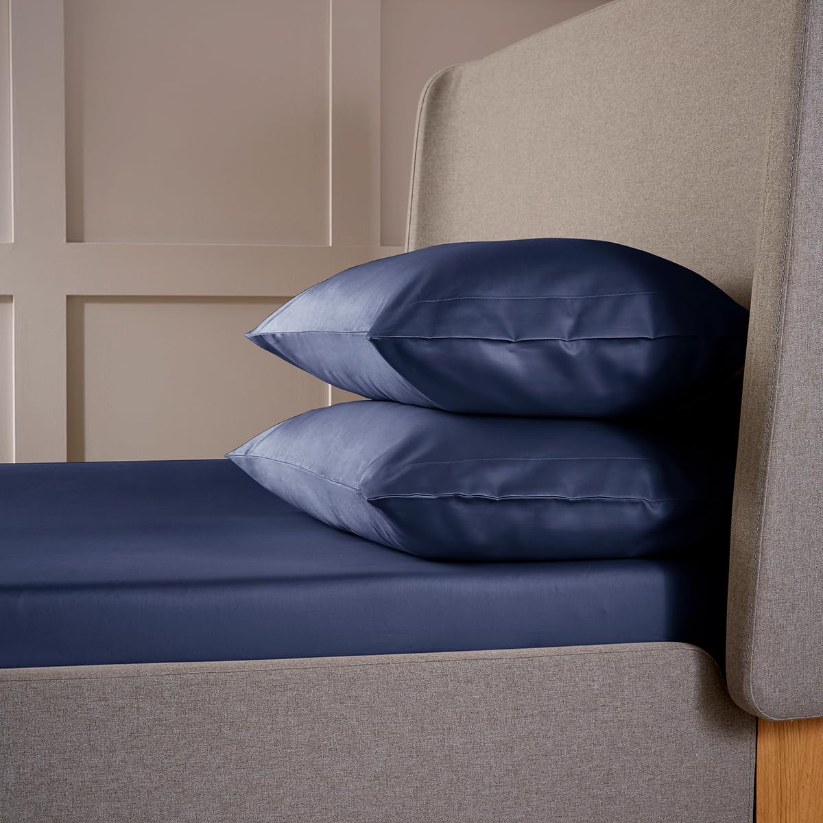 Christy King Deep Fitted Sheets, Navy - Image 2