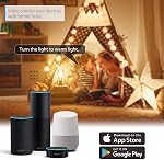 LVWIT Edison intelligent LED Ampoules, rétro ST64 WiFi Ampoules, 800 Lumens 60W Équivalent, Fonctionne avec Alexa, Google Assistant, Dimmable 2700K-6500K, Pas de Hub requis, 2-Pack