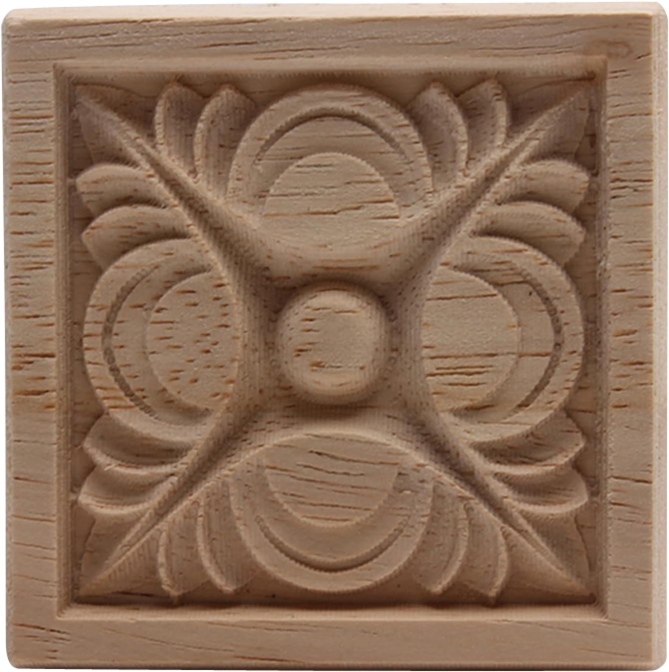 Set 9 Flores De Madera Sin Pintar Para Manualidades - 3 Diseños, Pino Natural - DIY Decoración