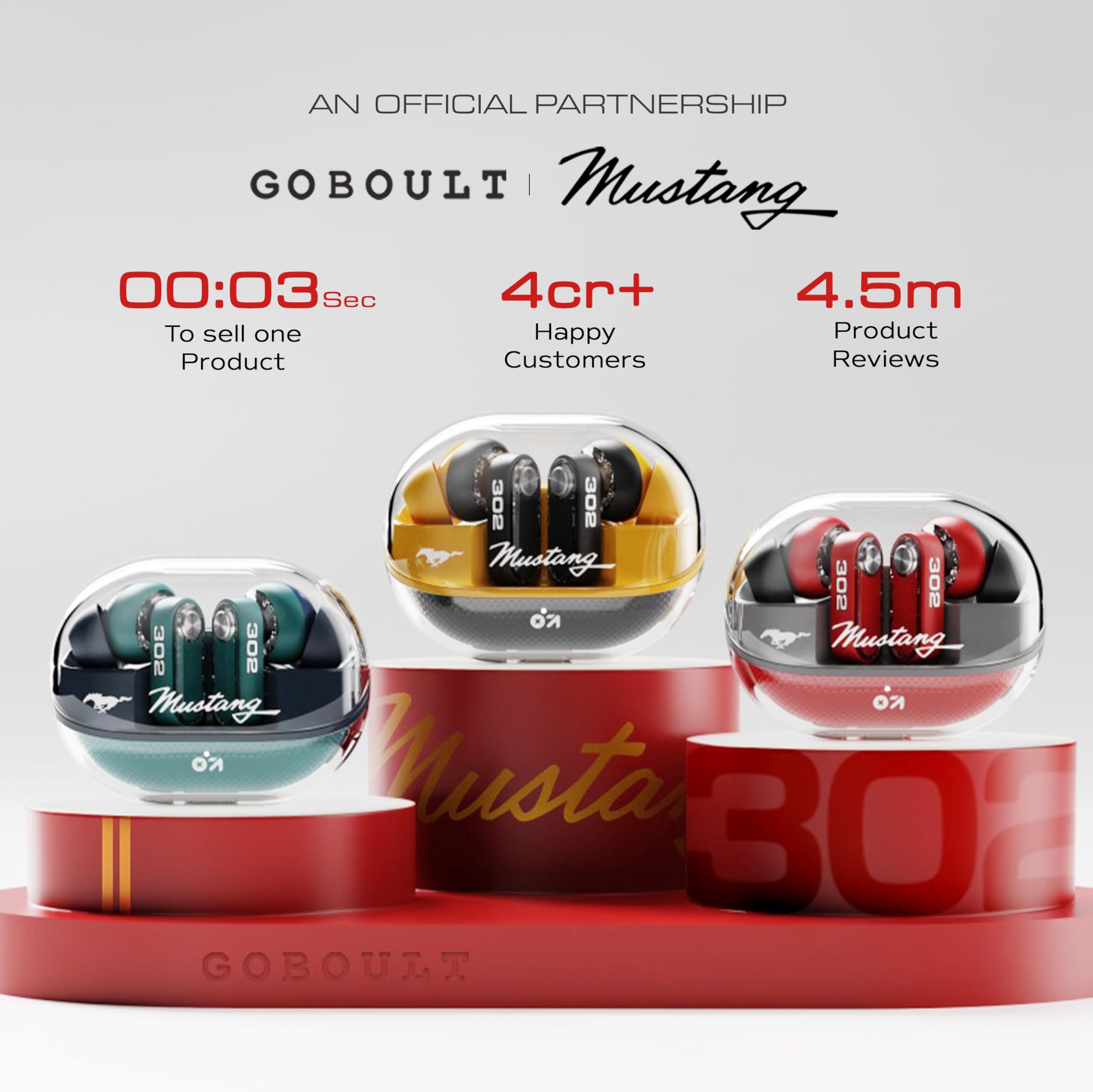 GOBOULT Mustang Sprint Earbuds - 60H Playtime! -15 GOBOULT Mustang Sprint Earbuds - 60H Playtime! -15