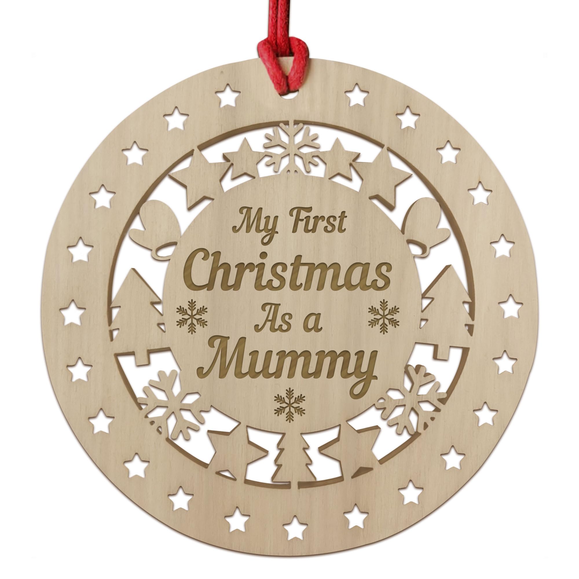 Red Ocean Multicoloured Christmas Decoration For New Mummy My First Christmas As A Mummy Christmas Tree Bauble New Mum Gift Keepsake