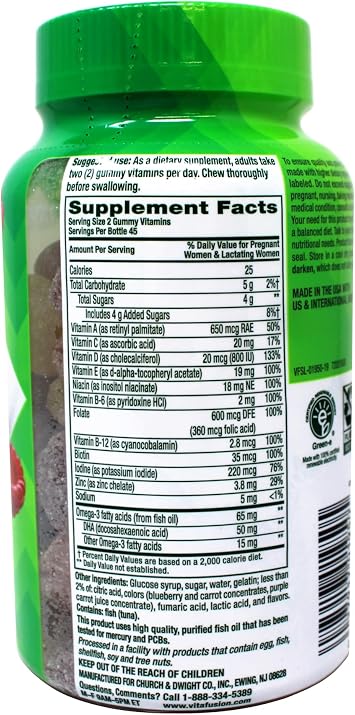 Vitafusion PreNatal Gummy Vitamins, 90ct