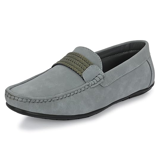 Centrino Loafer Shoe for Mens | Stylish & Comfortable with Soft Cushioned Insole | Hand-Stitched Design for Trendy (6546)