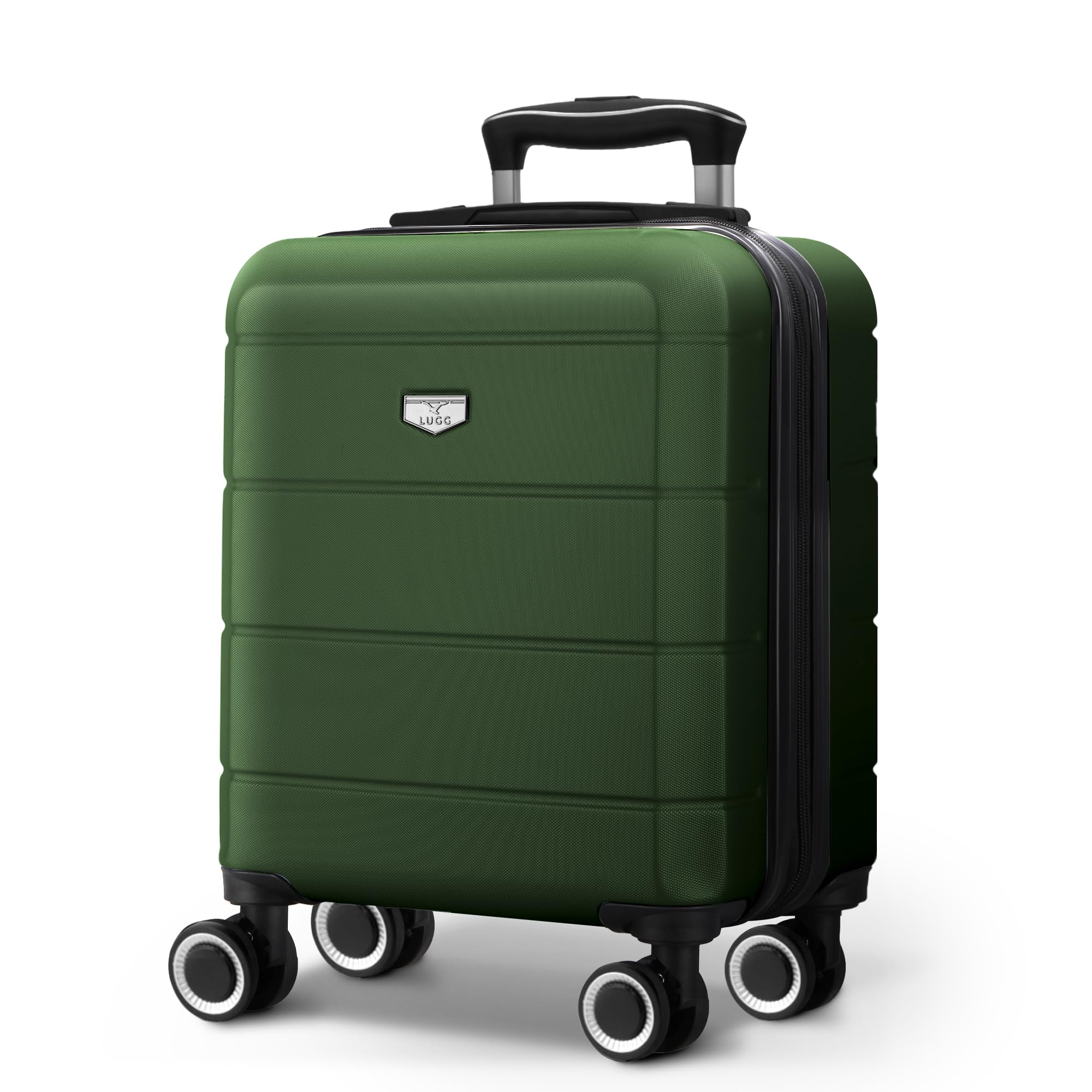 LUGG - Jetset 40cm Suitcase - 40x30x20cm- Ryanair Compatible - Underseat Size - Hard Shell ABS - Spinner & Removable Wheels - Lightweight Travel Luggage- Cream/Brown — view 51