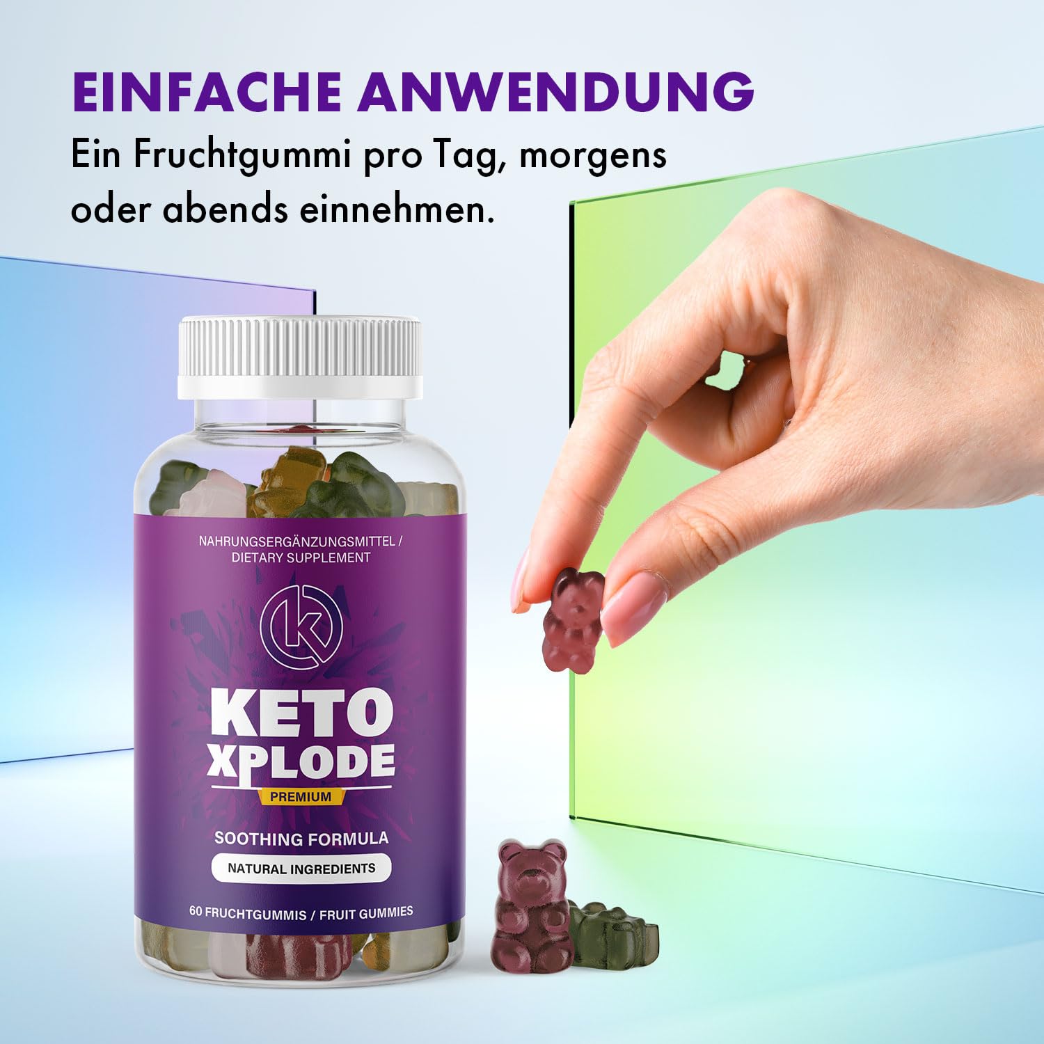 Gummibärchen | mit L-Arginin, Grüntee und Maca | deine genussvolle Unterstützung | Inhalt 60 Gummies