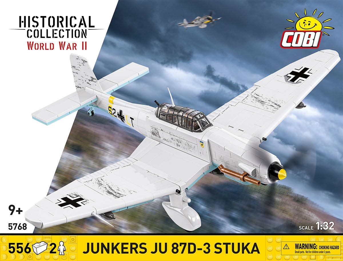 Junkers JU 87 D-3 STUKA, 350mm x 415mm x 115mm, Weiß