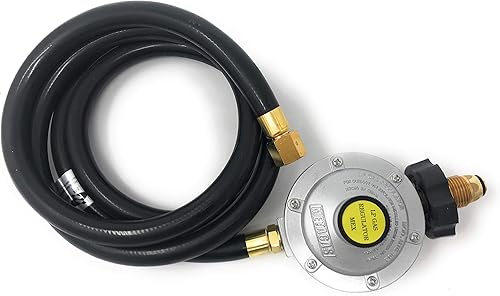 Miniatura 5 de MI MADOL IMPORTS, LLC MADOL Conjunto de manguera regulador de gas propano LP de 6 'conector de montaje de manguera de flare de 38 "x 38" macho NPT