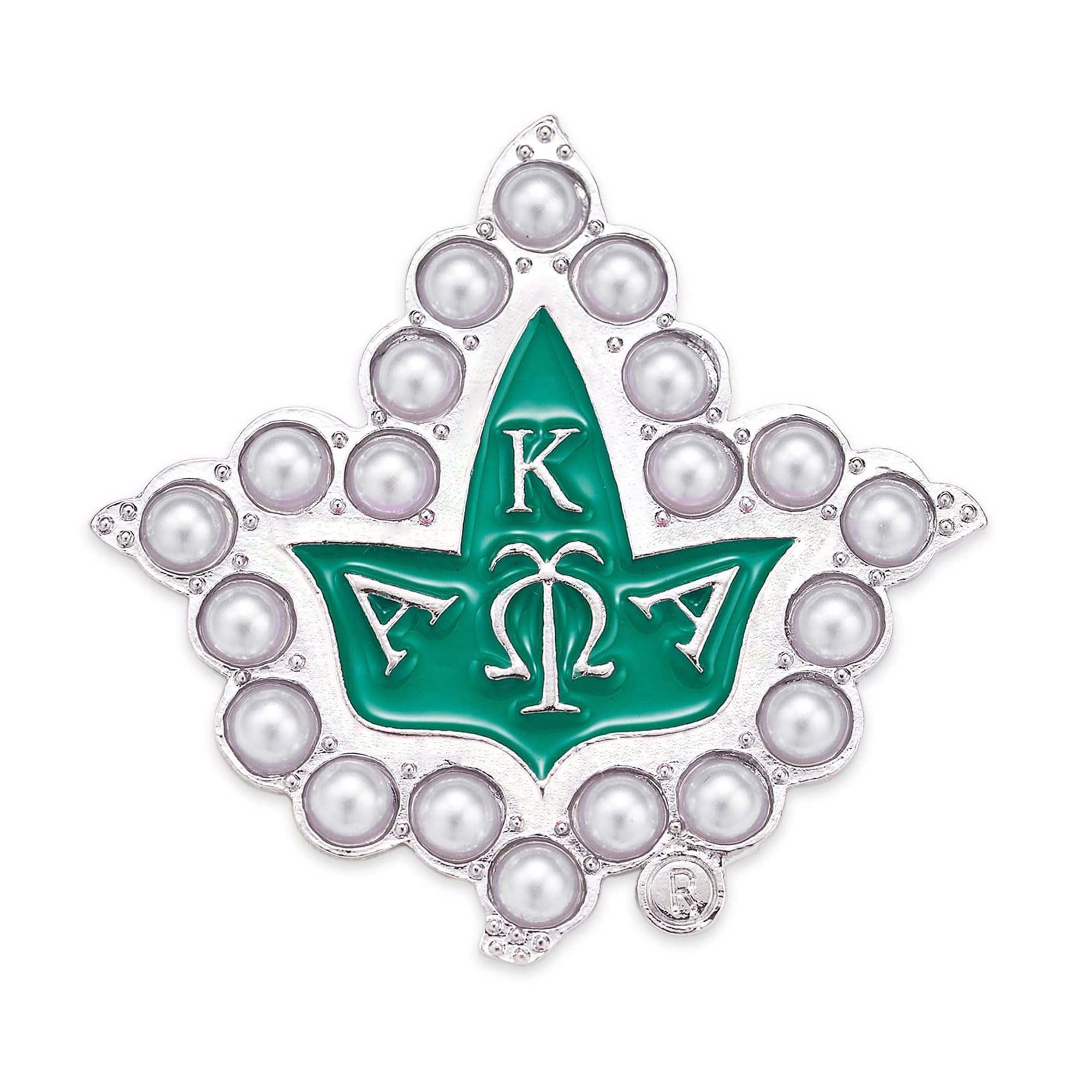 KHBKFW AKA Sorority Gifts Brooch Pin Sorority Women Paraphernalia Pearl  Brooch Pin Graduation Girl Gift
