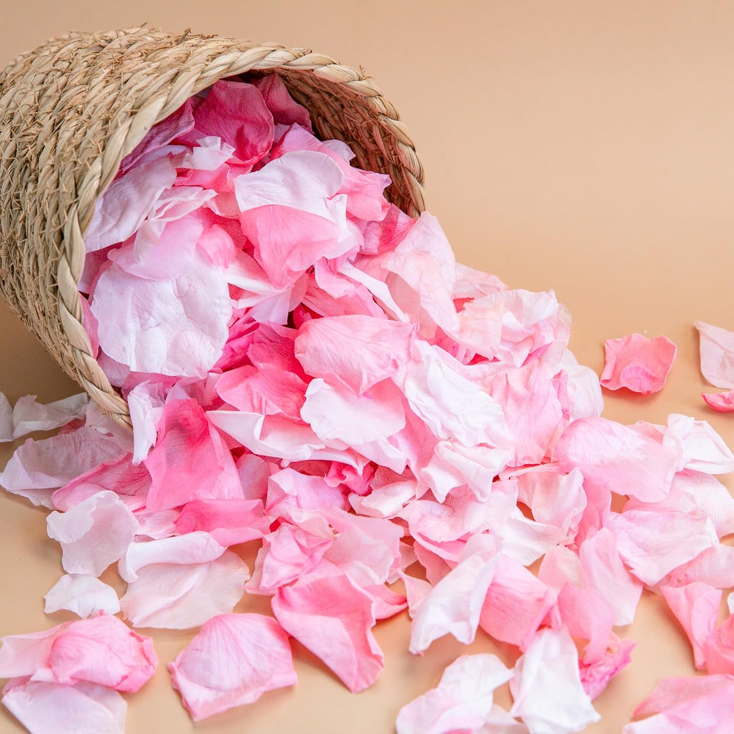 35g/1.2oz Forever Freeze Pink Flower Petals for Wedding, Pink Rose Petals