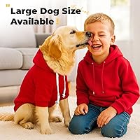 Vista 5 de PETCARE Sudaderas con capucha básicas para perros de tamaño pequeño, mediano y grande, gatos, ropa para cachorros, suéteres de felpa suaves