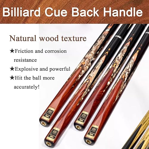 Vista 6 de Tacos de billar profesionales 3/4 Tacos de billar Tacos de billar Tacos de Billar Taco Chino Negro Ocho taco Profesional Taco de Mesa Taco 10MM