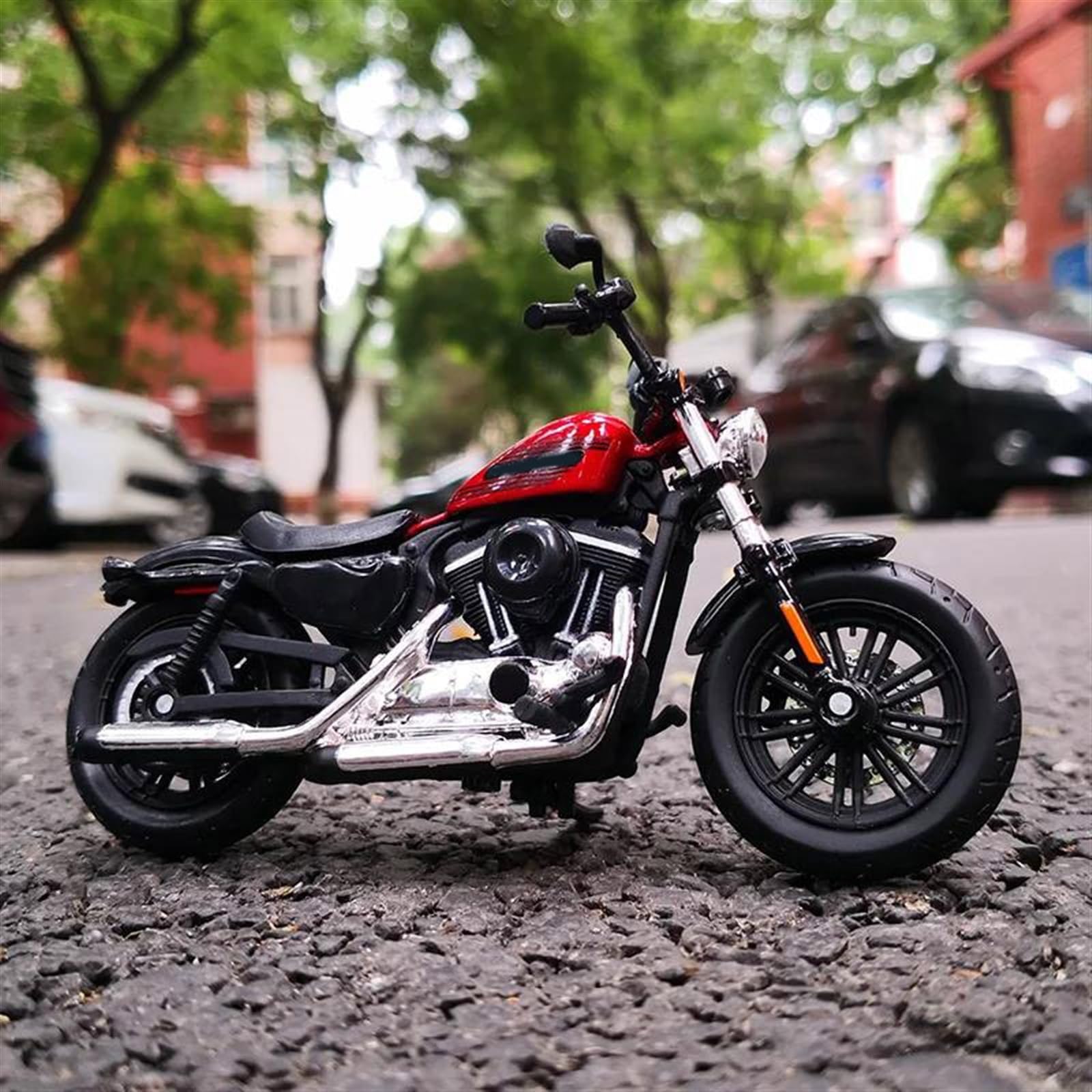 SEYXF Motorbike Toy 1/18 Motorcycle Simulation Diecast Model Collection Birthday Present for Harley Forty-Eight Special(with Retail Box)