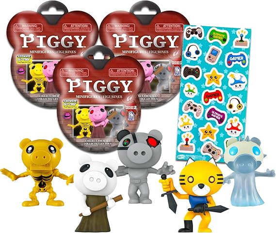 Piggy Blind Bags Set for Kids Bundle with 3 Piggy Series
