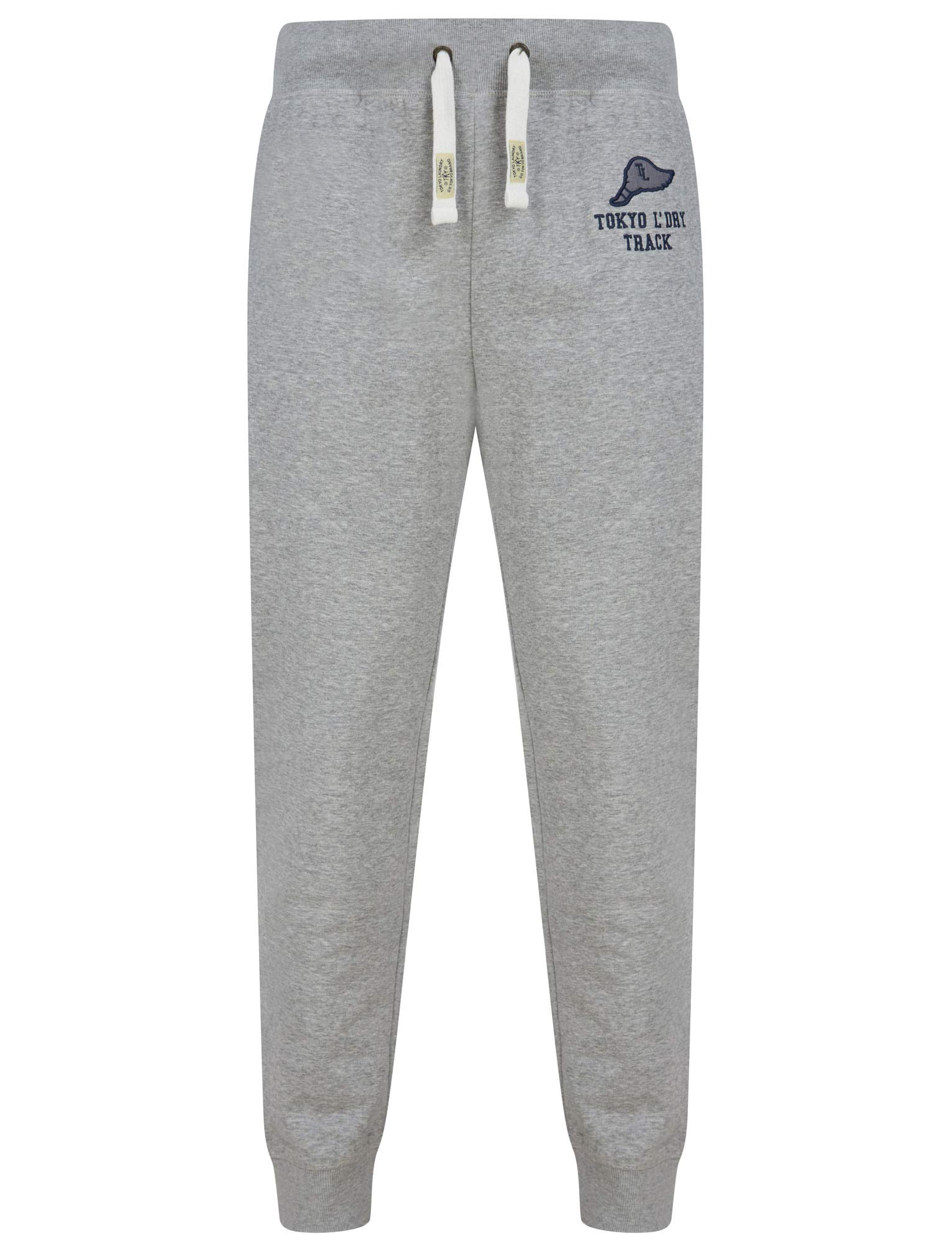 Tokyo Laundry Men's Pollow Brushback Fleece Cuffed Joggers - Lt Grey Marl - XL