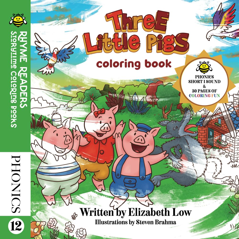 Three Little Pigs Coloring Book (Rhyme Readers: Storytime Coloring Books)
