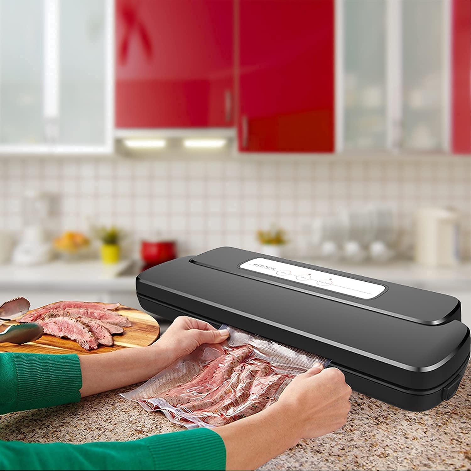 GERYON Vacuum Sealer, Automatic Food Sealer Machine with Starter Bags