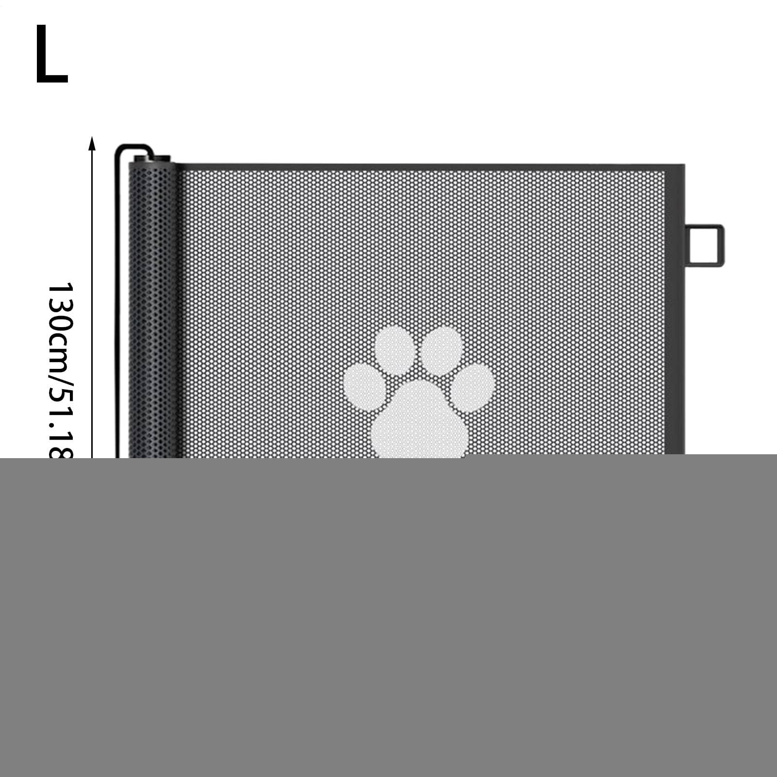 Griglia di sicurezza per bambini per scale – Griglia retrattile per animali domestici – Divisorio per porte della cameretta dei bambini, cantina, cucina, esterno, sala giochi, scale