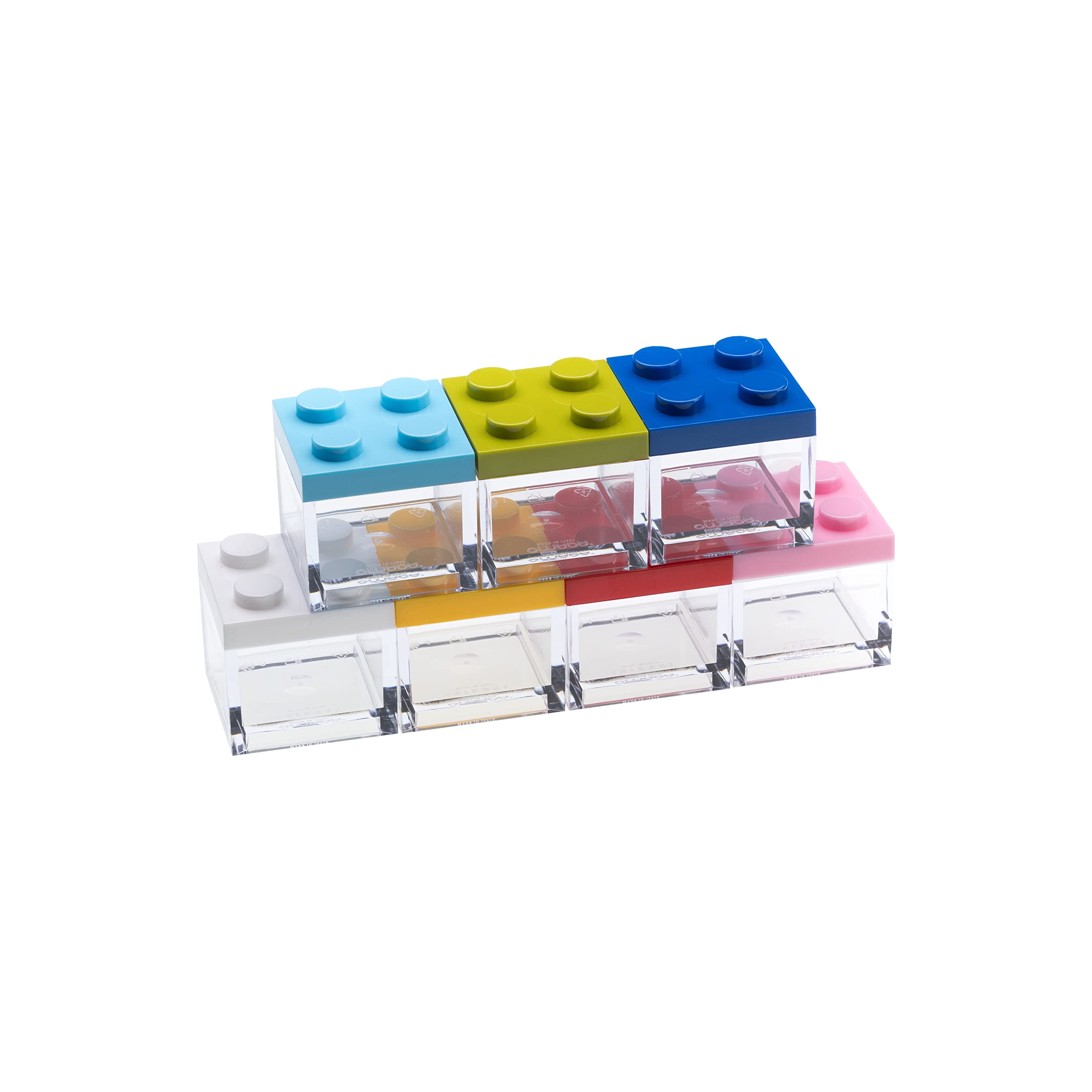 24 Scatoline Trasparenti 5x5x5 Cm Con Tappo Colorato - Ideali Per Confetti, Bomboniere E Regali - Foto 3