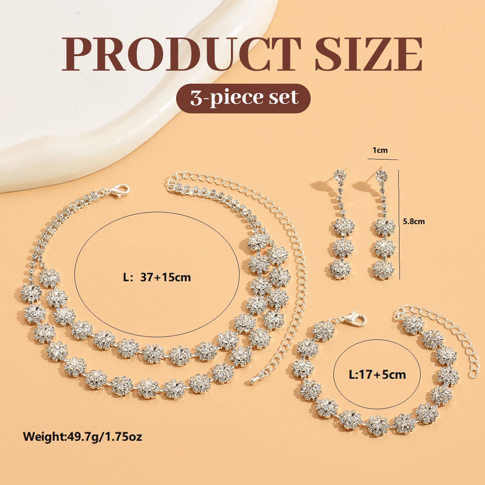 Lot De 3 Bijoux Merryl Par AVON – Collier, Boucles D'oreilles, Bracelet Nacré Argenté, Neuf Avec étiquettes !