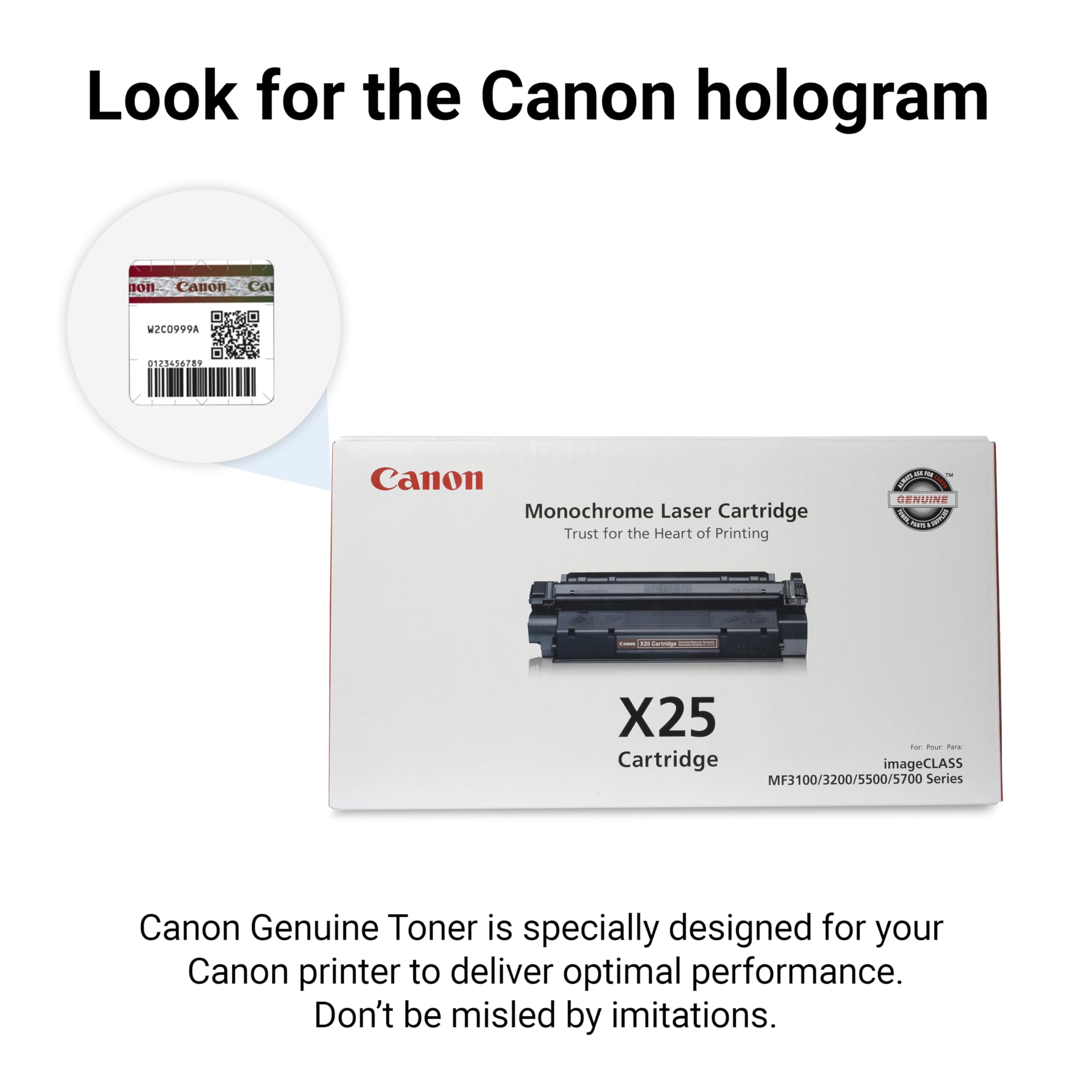 Amazon.com: Canon Genuine X25 Black Toner Cartridge Compatible