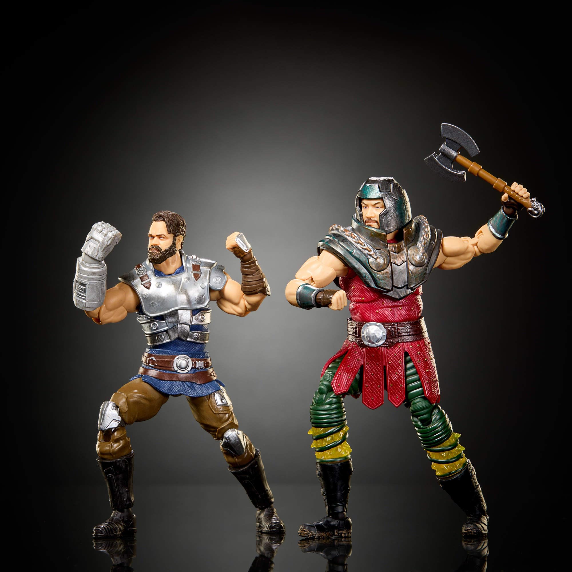 Masters of the Universe Chronicles, 2 Actionfiguren, Maßstab 1:12, detailgetreu zum Film von 2026, Ram Man und Fisto mit lebensechter Beweglichkeit, Jóhannes Haukur Jon Xue Zhang, JKJ34
