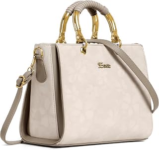 Premium Beautiful Floral Embossed Signature Handbag For Women