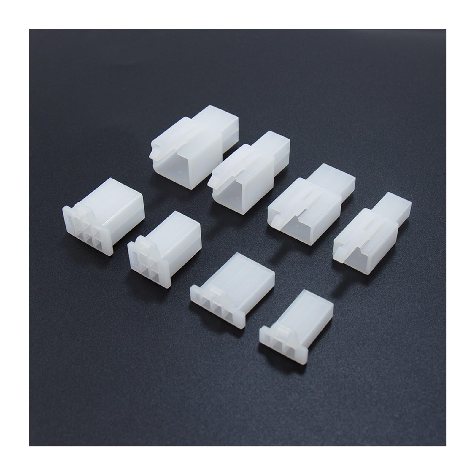 200/240 PCs Auto Motorradboot elektrisch 2,8 mm 2 3 4 6 Stift Drahtanschluss Stecker fester Haken männliche weibliche Klemmen 2.8 Stecker (Color : 4P 250PCS 7041A)