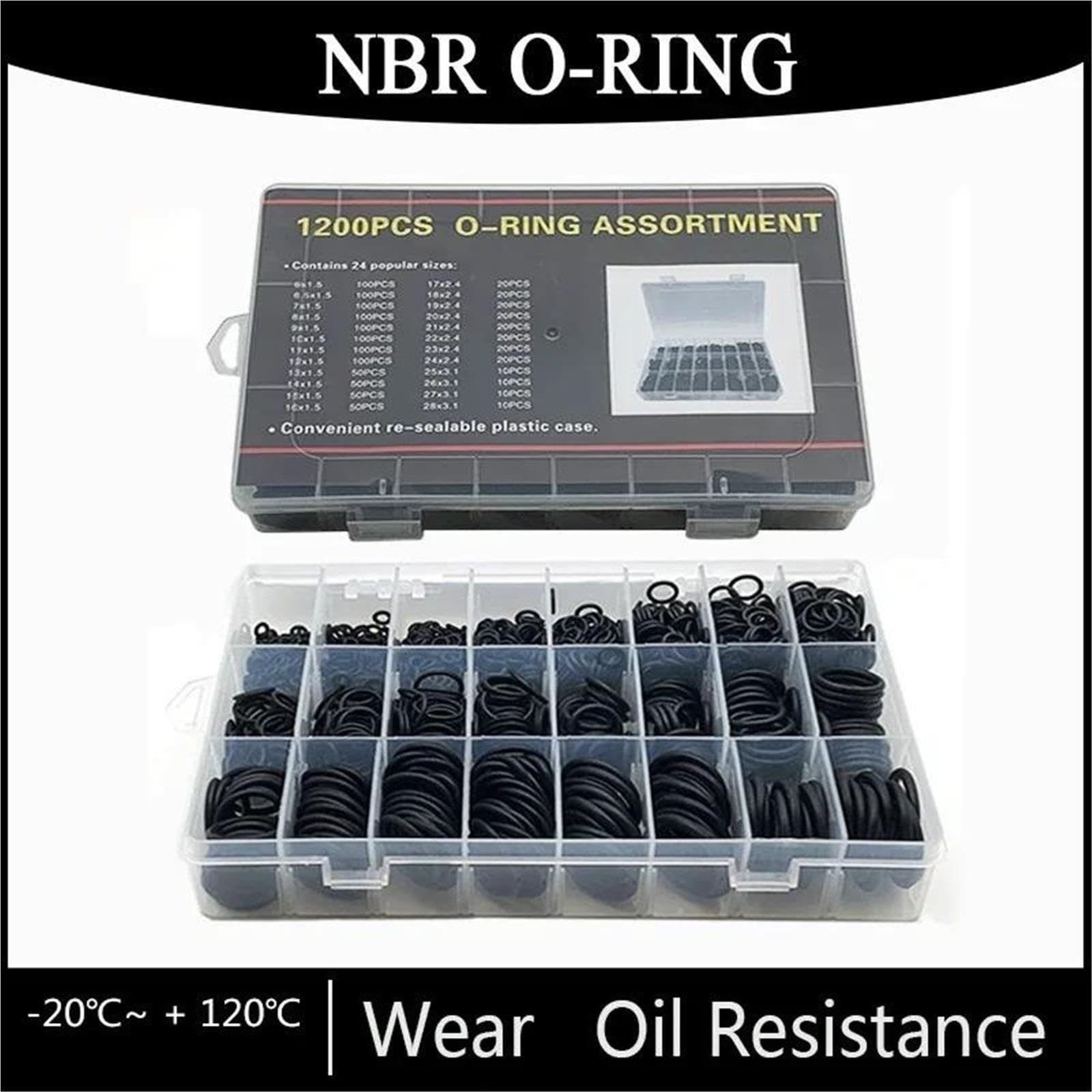 1200-teiliges O-Ring-Dichtungsscheiben-Set