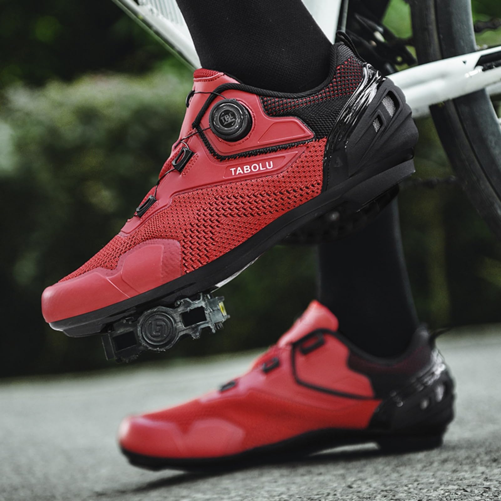 Mateju Zapatillas Ciclismo MTB Hombre Mujer, 36-47 EU Zapatillas Bicicleta de Montaña Hombre con Calas Respirables Antideslizantes para Deportes al Aire Libre