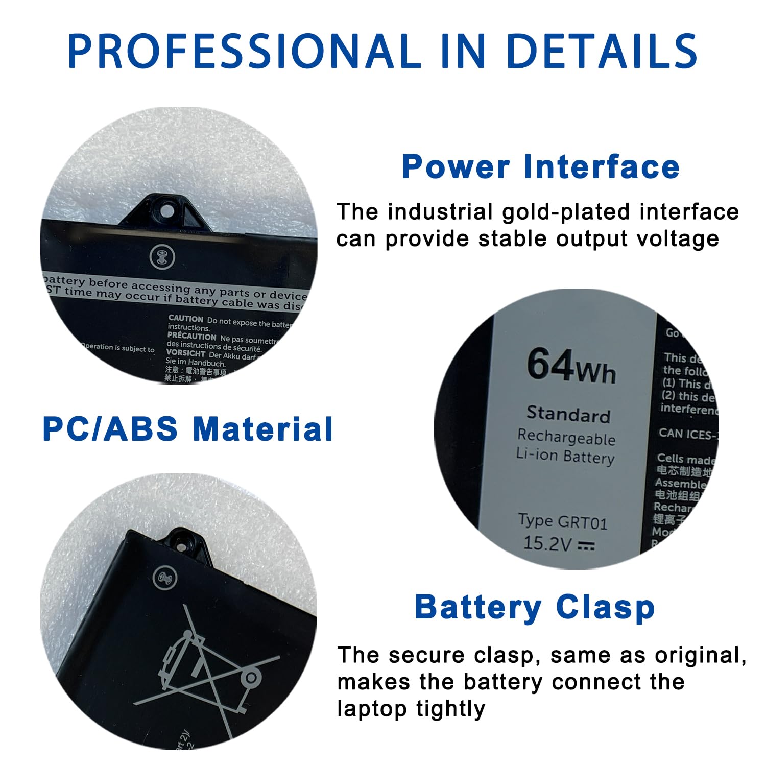 Dell GRT01 Originale Batteria 64Wh Per Latitude 14 (5421), 15 (5521 - Foto 13