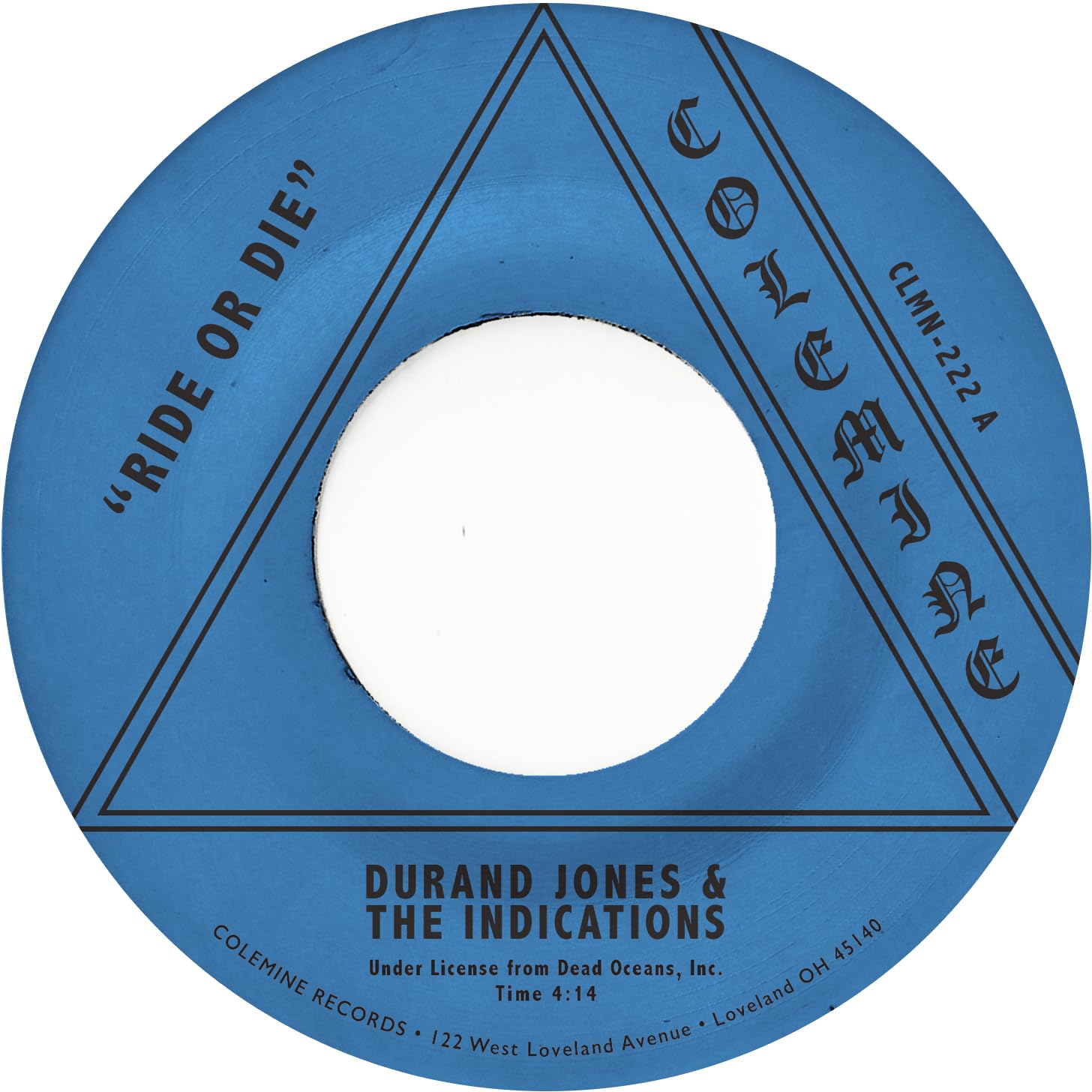 Durand Jones and the Indications Ride Or Die / More Than Ever 7 Inch Vinyl