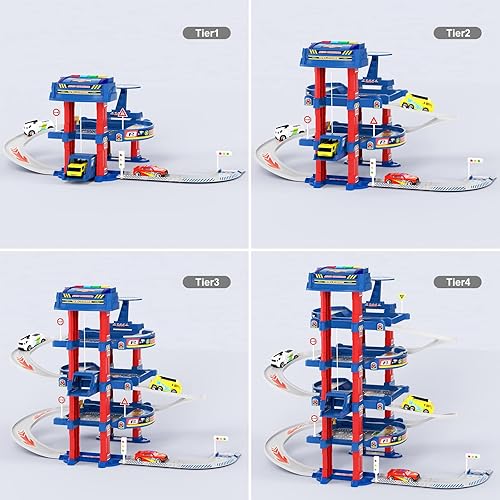 Miniatura 5 de UNIH Juego de garaje de autos para niños