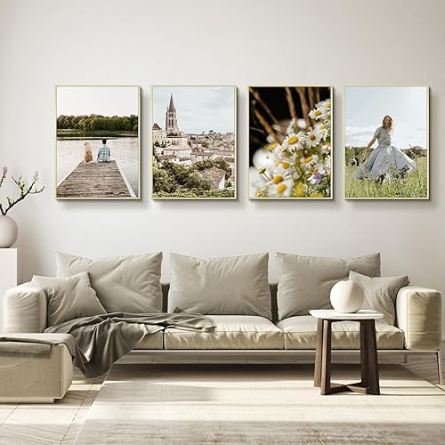 Vista 27 de Frametory, Marco de fotos de aluminio de 18 x 24 pulgadas, parte delantera de cristal real, para fotos de 18 x 24 pulgadas, para pared, marco