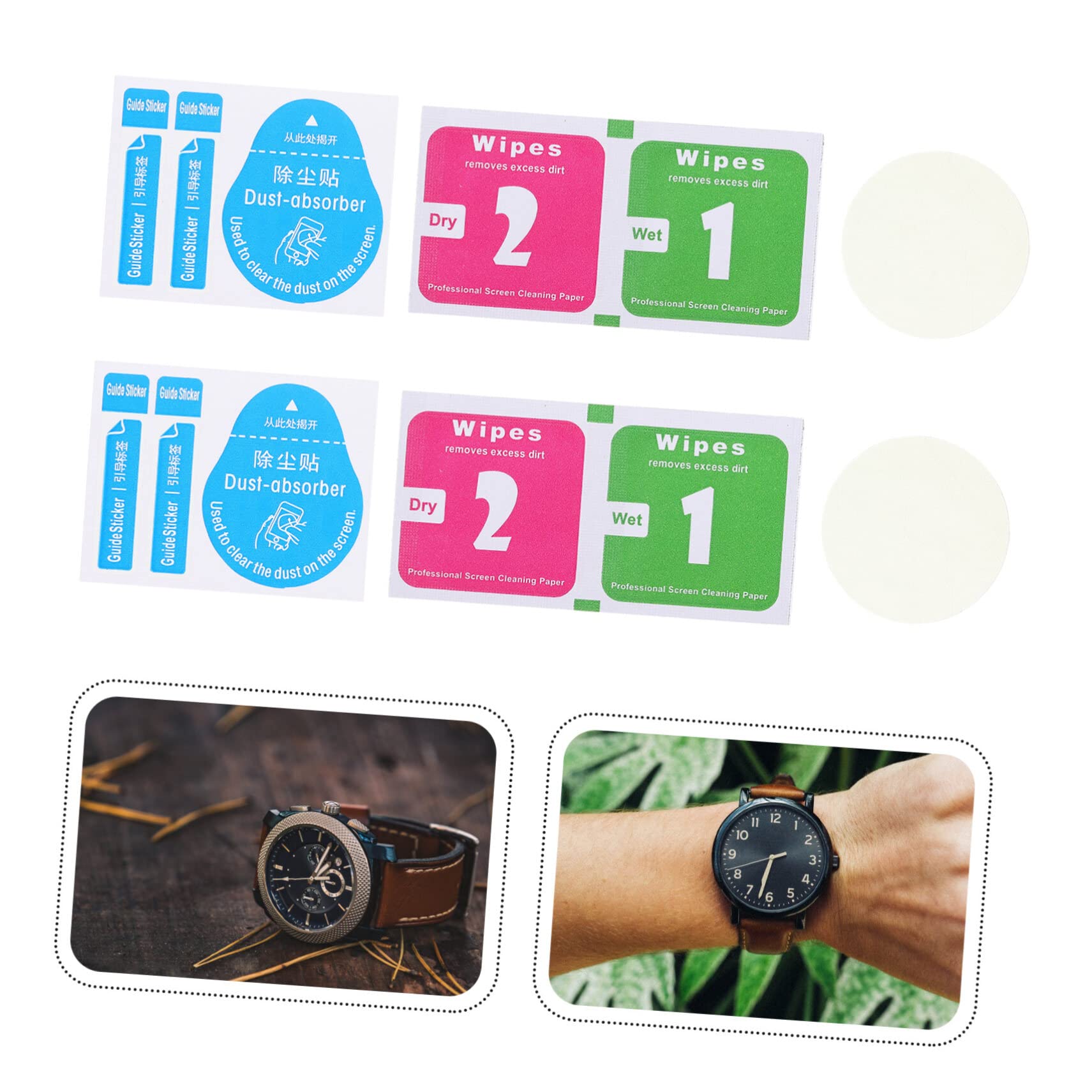 Gatuida 16piezas Protector De Pantalla Completo Para Reloj Inteligente De Alta Definición Protección Compatible Relojes Redondos De De Instalar y Retirar
